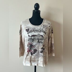 Cactus Vintage Chocolate Top-Size Medium